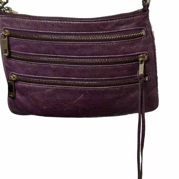Rebecca Minkoff Handbags - Rebecca Minkoff Purple Leather Crossbody Bag with Sleek Design